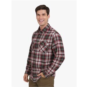 Chaps Men's Lakeland Flannel Shirt Button Front Long Sleeves Soft Size 2XL